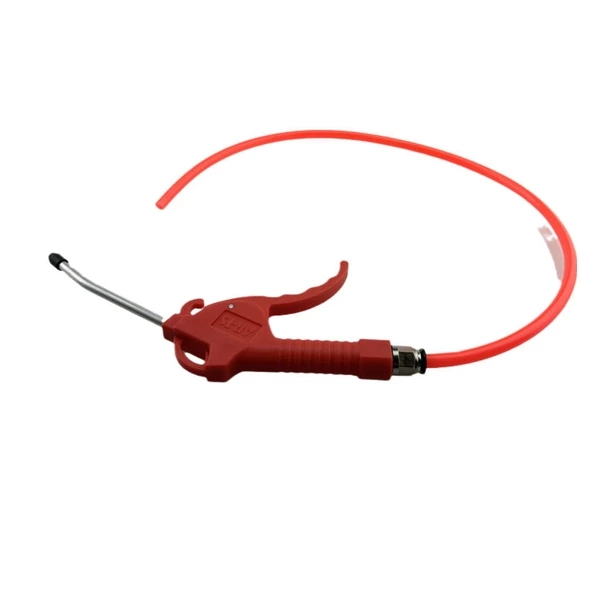 Shanneisi pneumatic dust blowing gun AR-TS red plastic air gun with short mouth and long mouth for dust removal, air blowing, and water removal Air duster short nozzle+8mm quick connector