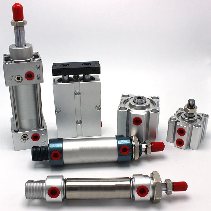 Pneumatic Air Cylinder Double Acting Single Rod Single Acting Spring Return Extend SDA