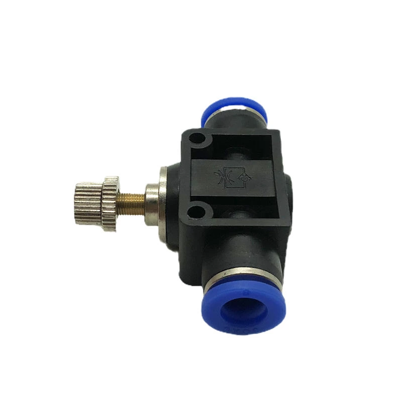 Pneumatic Gas Pipe Quick Insertion Quick Connector Pipeline Throttle Valve SA-8 Flow Adjustable Regulating Valve