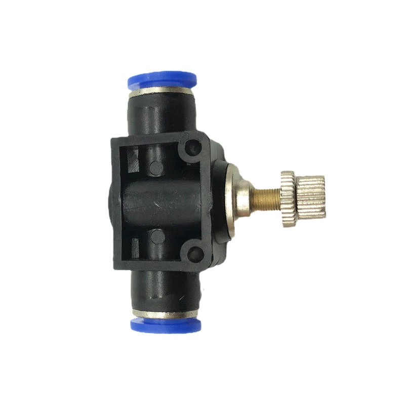 Pneumatic Gas Pipe Quick Insertion Quick Connector Pipeline Throttle Valve SA-8 Flow Adjustable Regulating Valve