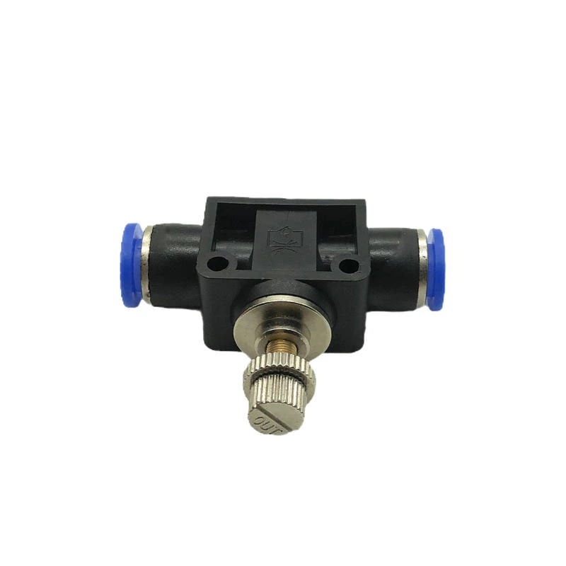 Pneumatic Gas Pipe Quick Insertion Quick Connector Pipeline Throttle Valve SA-8 Flow Adjustable Regulating Valve