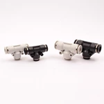 Pneumatic joint PE type three-way three-way push-in joint