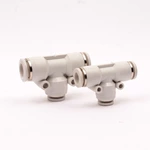 Pneumatic joint PE type three-way three-way push-in joint