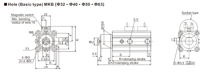 Pneumatic Rotary Actuator MK