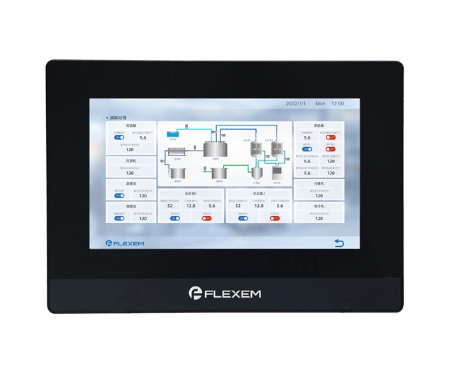 Flexem FE6070H HMI Human Machine Interface 7” 16:9 TFT LCD Resistive Touchscreen Resolution 1024×600