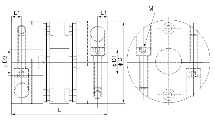 Single Disc LD2 encoder coupling