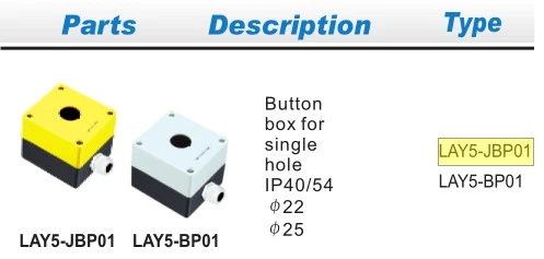 22mm Single Hole Push Button Switch Control Box