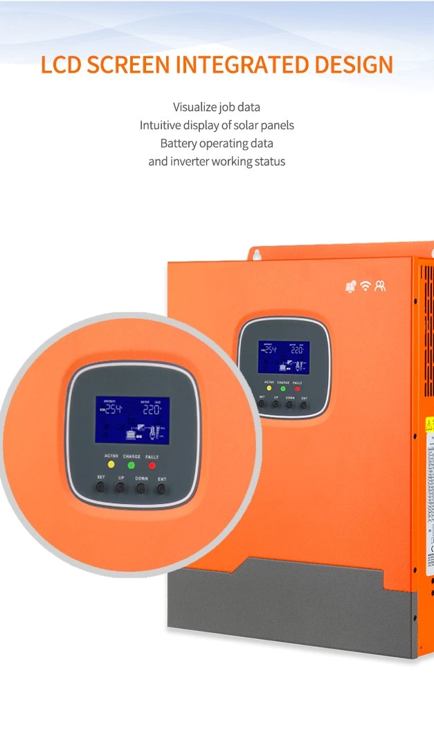 SDPO-3500W PRO photovoltaic hybrid inverter 24V-220V Hybrid solar charge inverter mppt controller charge