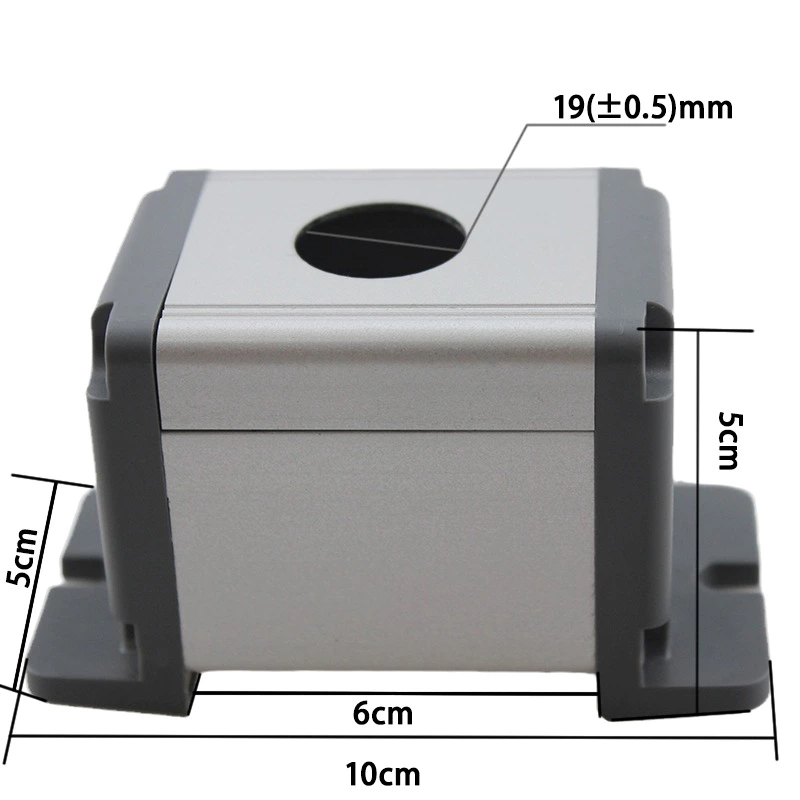 19mm Waterproof Aluminium Alloy Metal Push Button Switch Box Outdoor Power Control Box with a Hole