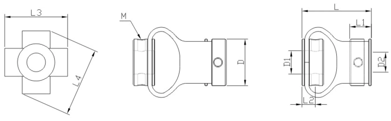 LS-D-D40L50 Plastic Couplings 8 Shape Shaft Encoder Coupling