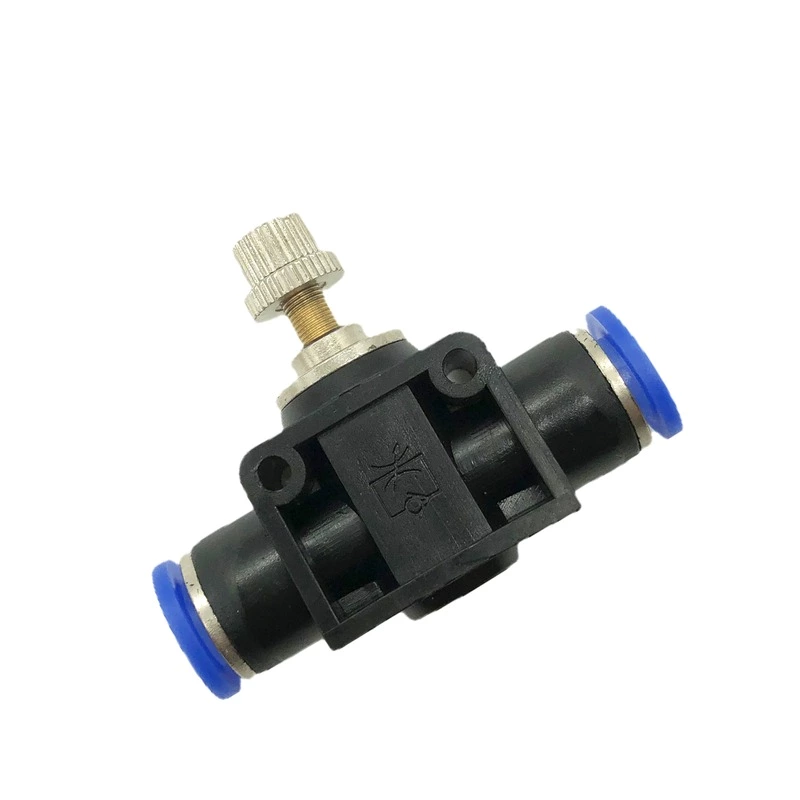 Pneumatic Gas Pipe Quick Insertion Quick Connector Pipeline Throttle Valve SA-8 Flow Adjustable Regulating Valve
