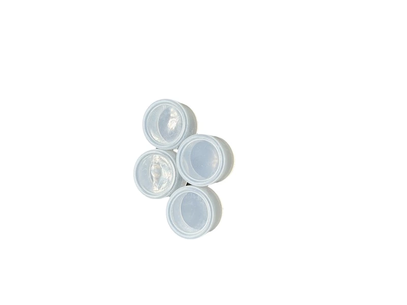 Circular silicone sleeve 22mm button waterproof cap, dustproof switch protective cover, transparent white sealing leather ring