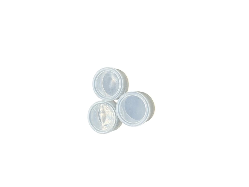Circular silicone sleeve 22mm button waterproof cap, dustproof switch protective cover, transparent white sealing leather ring