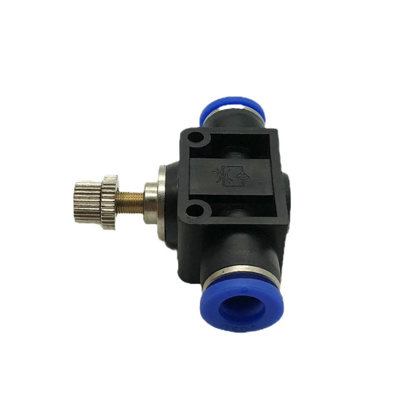 Pneumatic Gas Pipe Quick Insertion Quick Connector Pipeline Throttle Valve SA-8 Flow Adjustable Regulating Valve