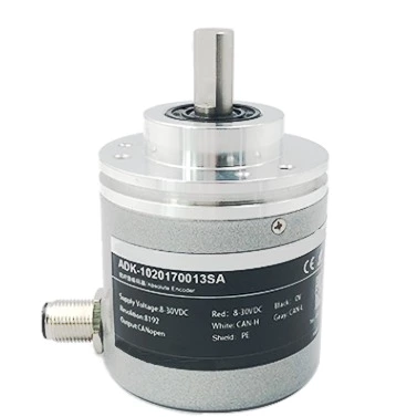 4-20mA Analog Single-turn Absolute Encoder 8-30VDC Current Analog 4-20mA Output Solid Shaft Encoder