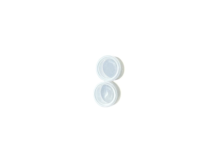 Circular silicone sleeve 22mm button waterproof cap, dustproof switch protective cover, transparent white sealing leather ring