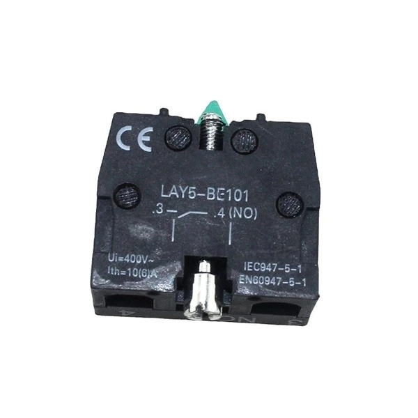 LAY5-BE101 contact element NO green push button contactor contact industries contactors