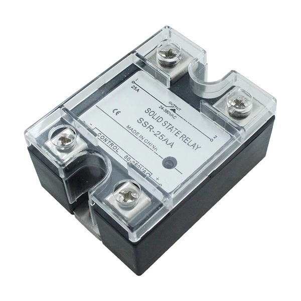 SSR-25AA AC To AC Control Single Phase Output Relay with Safety Cover