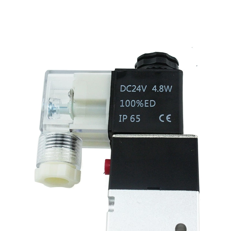 Double directional control 3 position 5 port center close valve 4v230c-08