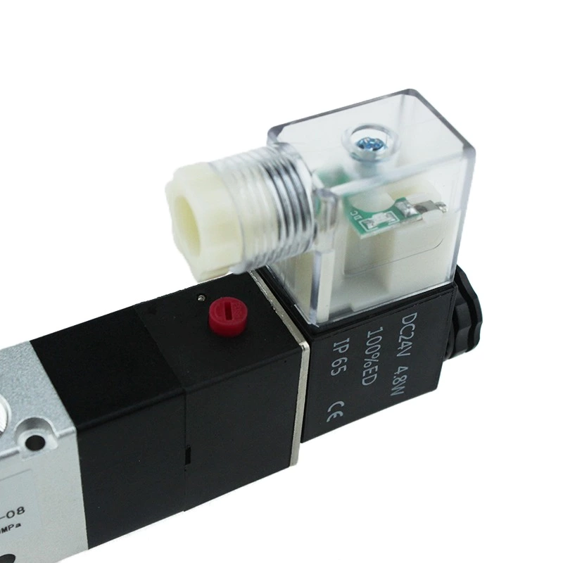 Double directional control 3 position 5 port center close valve 4v230c-08