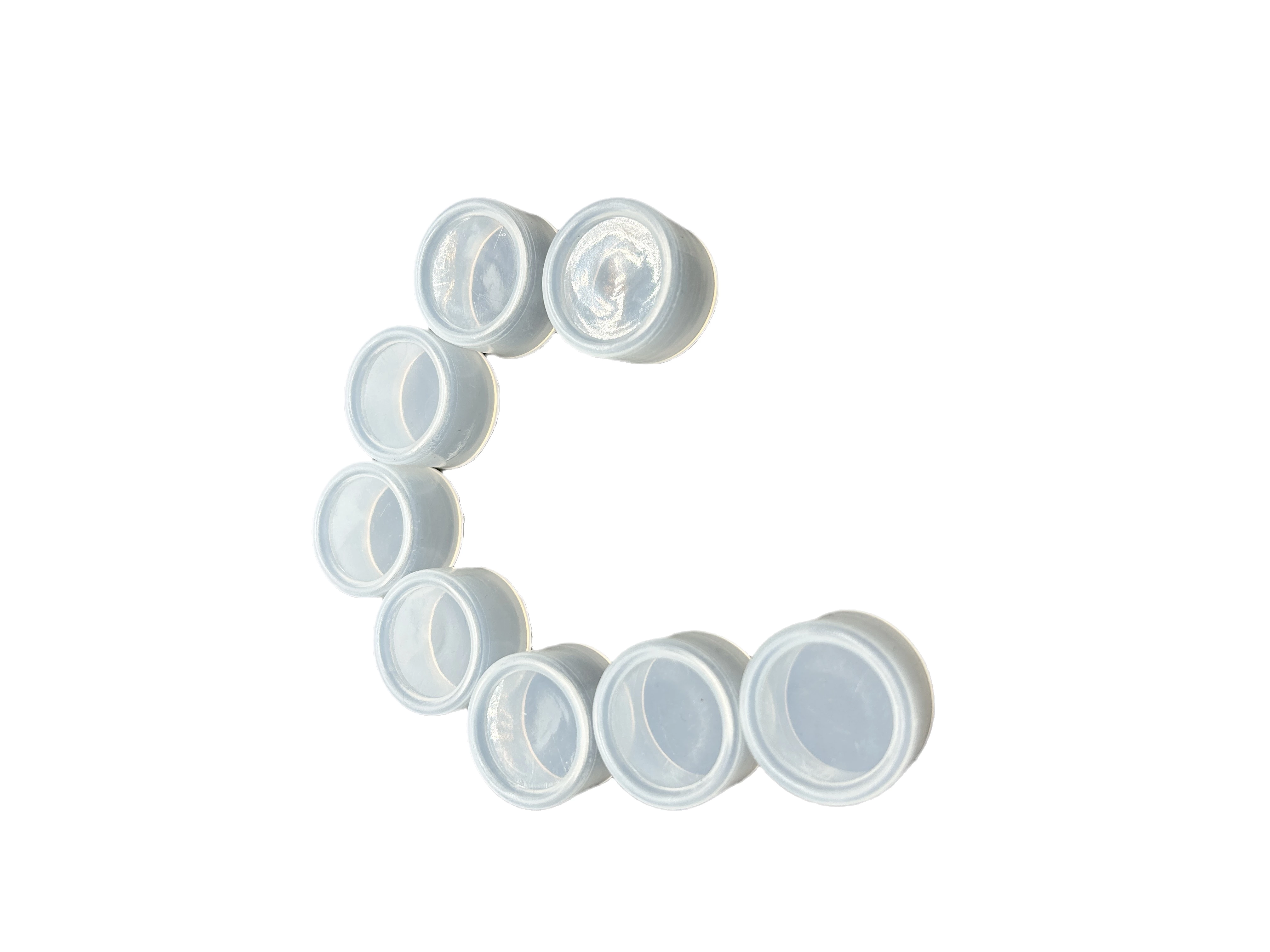 Circular silicone sleeve 22mm button waterproof cap, dustproof switch protective cover, transparent white sealing leather ring