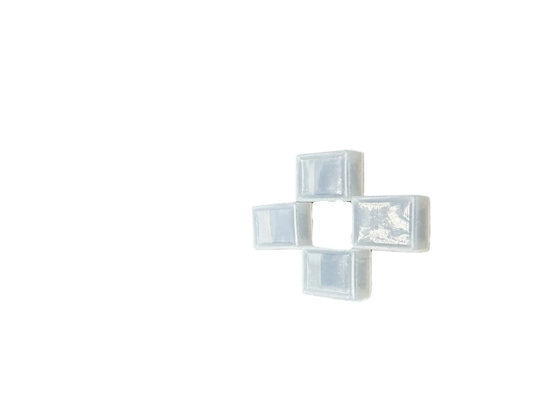 Circular silicone sleeve 16mm button waterproof cap, dustproof switch protective cover, transparent white sealing leather ring