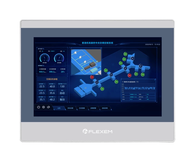 Flexem FE7100W 10.1” 16:9 TFT LCD Resistive Touchscreen Human Machine Interface HMI