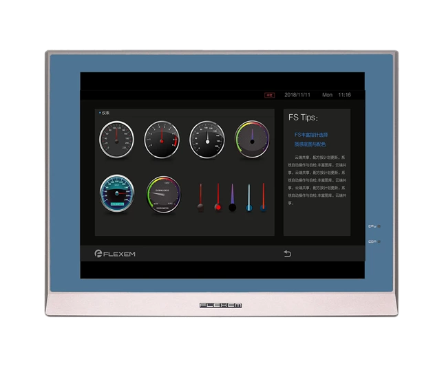 Flexem FE9121M HMI Human Machine Interface 12.1” Resistive Touchscreen 4:3 TFT LCD