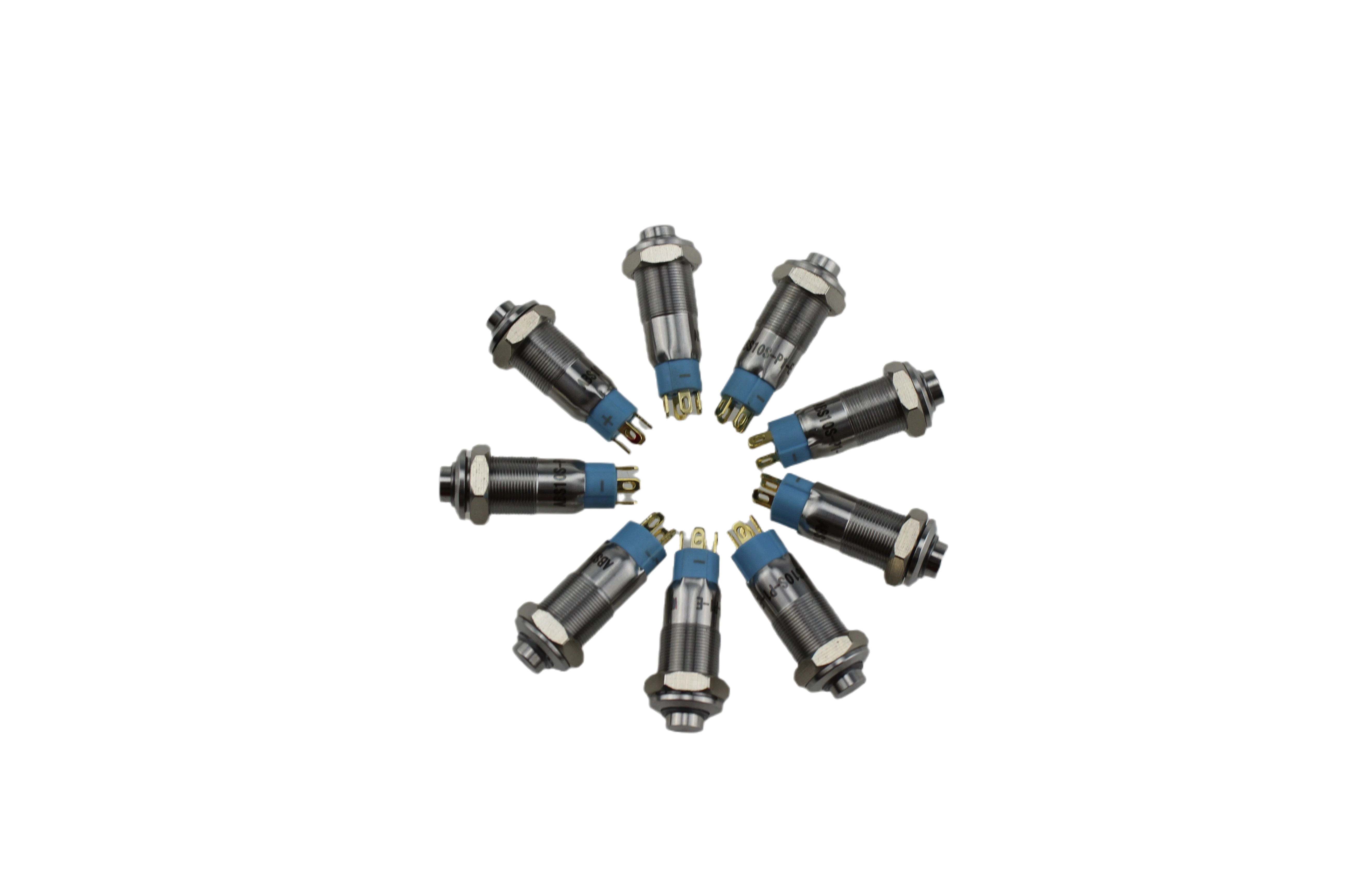 10mm mini Waterproof LED latching Metal Push Button Switch