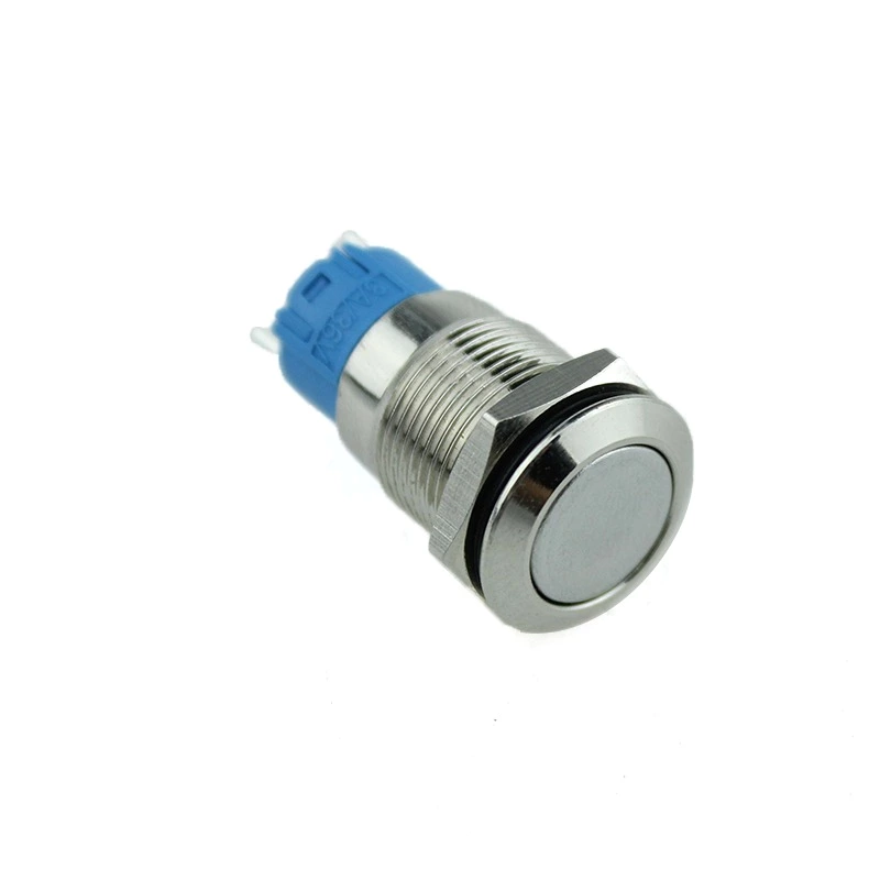 12mm ABS12C-P1 flat head Momentary 220VAC COPPER push button switch