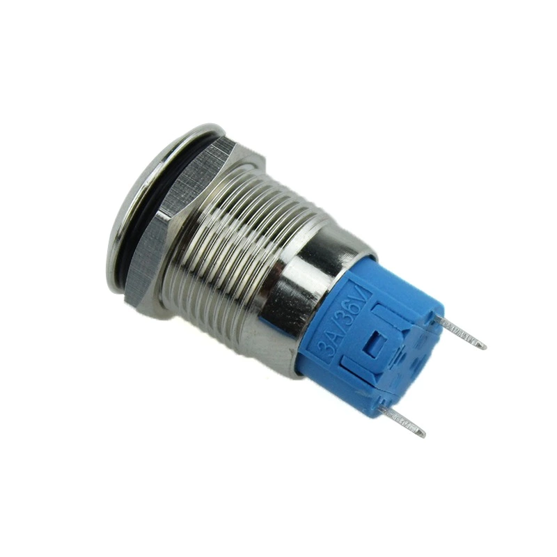 12mm ABS12C-P1 flat head Momentary 220VAC COPPER push button switch