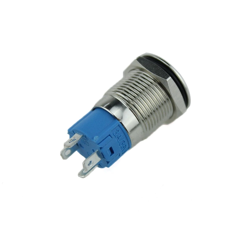 12mm ON OFF Waterproof Small Switch Metal Self-locking Push Button