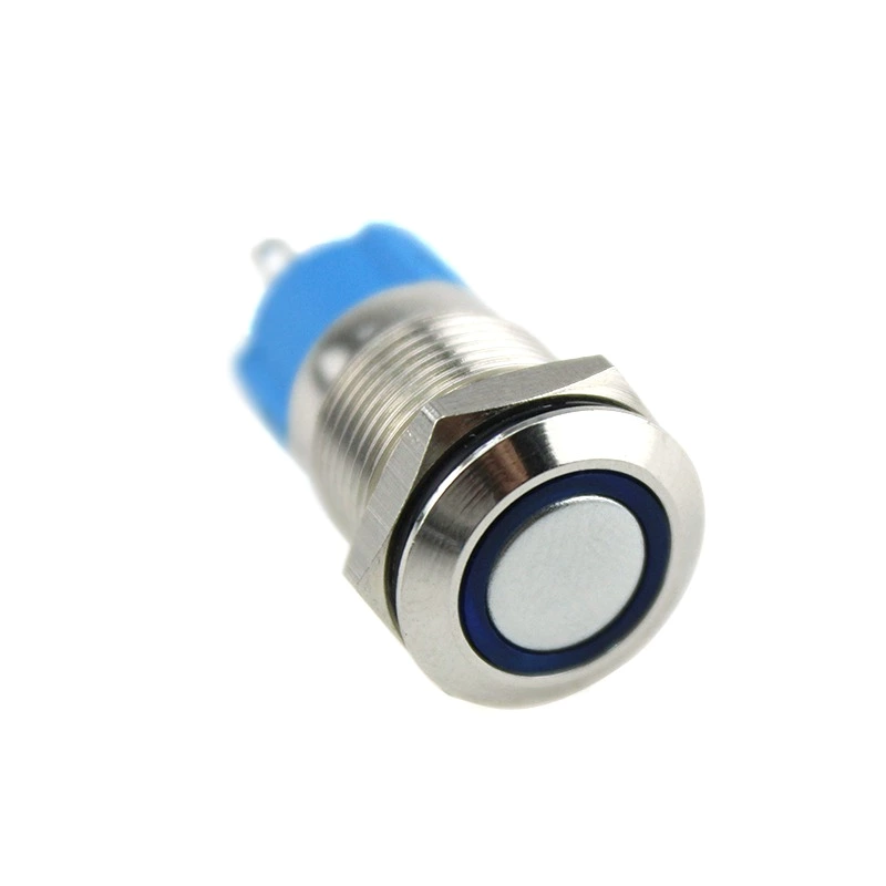 12mm ON OFF Waterproof Small Switch Metal Self-locking Push Button