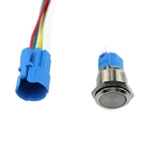 ABS16S 16mm 250VAC1NO 1NC Metal Maintained Push Button Switch