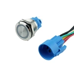 Hot Sale 19mm 250V LED Momentary Latching Push Button Switch