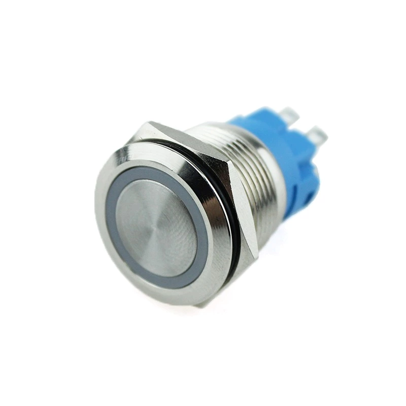 Hot Sale 19mm 250V LED Momentary Latching Push Button Switch