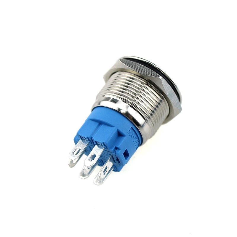 Hot Sale 19mm 250V LED Momentary Latching Push Button Switch