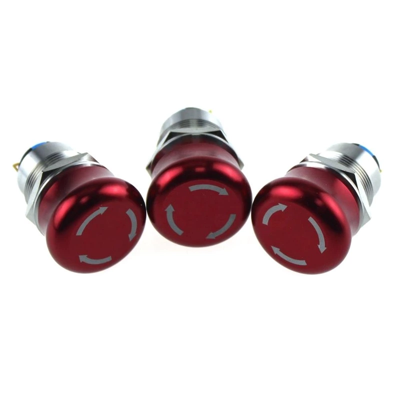 Hot sale ABS25S stainless steel panel LED metal push button