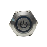 25mm ABS25S-P11-CB-24V IP67waterproof Metal Push Button Switch with Momentary 1NO1NC