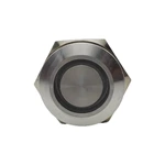 IP67 waterproof metal push button switch with momentary 1NO1NC white color ABS25S-P11-EW-24V