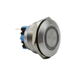 IP67 waterproof metal push button switch with momentary 1NO1NC white color ABS25S-P11-EW-24V