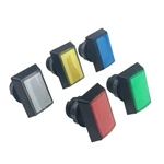 33*50 Rectangular Arcade Button Game Machine with Light Button Switch Yellow with Bracket Micro Light DC12V 3A