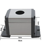 19mm Waterproof Aluminium Alloy Metal Push Button Switch Box Outdoor Power Control Box with a Hole