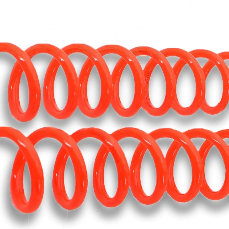 Customized Wear-resisting Good Softness Elasticity Flexible PU Recoil Spiral Pneumatic Hose Tube for Compressor Air Tool