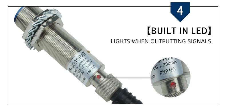 CM18-3005PAT 5mm PNP Flush Type Stainless Steel Shell Capacitive Sensor Proximity Switch