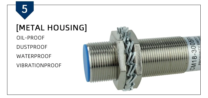 CM18-3005PAT 5mm PNP Flush Type Stainless Steel Shell Capacitive Sensor Proximity Switch