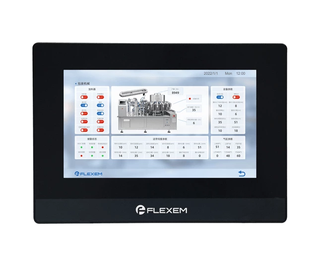 Flexem FE6070C HMI Human Machine Interface 7” 16:9 TFT LCD Resistive Touchscreen Resolution 1024×600