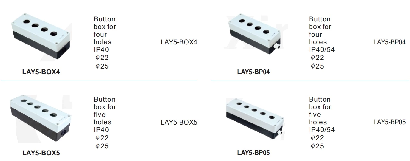 LAY5-BP04 Switch Push Button Control Box Enclosures 4 Holes