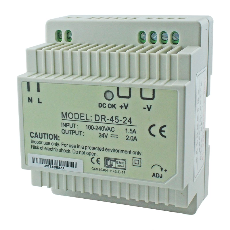 DR-45-24 24V 2A Single Output Smps 48w Din Rail Power Supply Switching