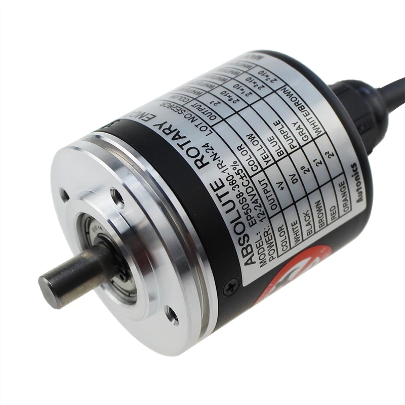 EP50S8 Diameter 50mm 360ppr IP64 Shaft Type Absolute Rotary Encoder